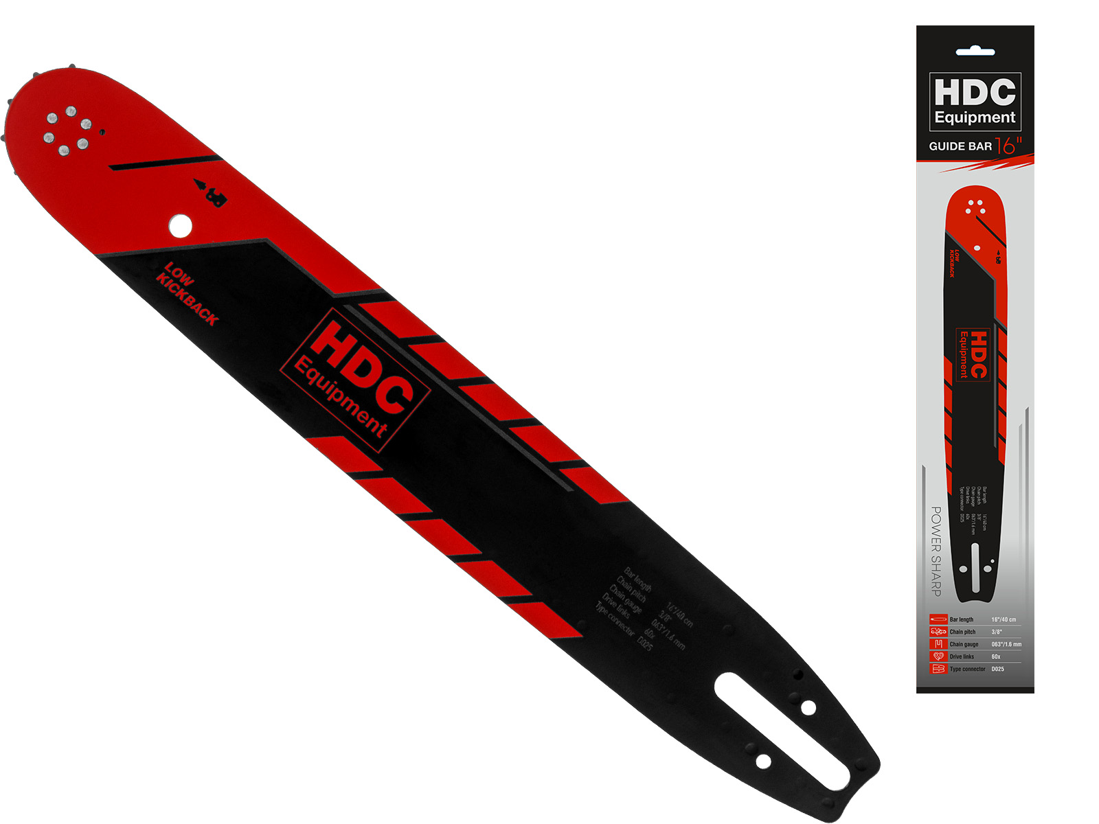 Шина 40 см 16" 3/8" 1.6 мм HDC