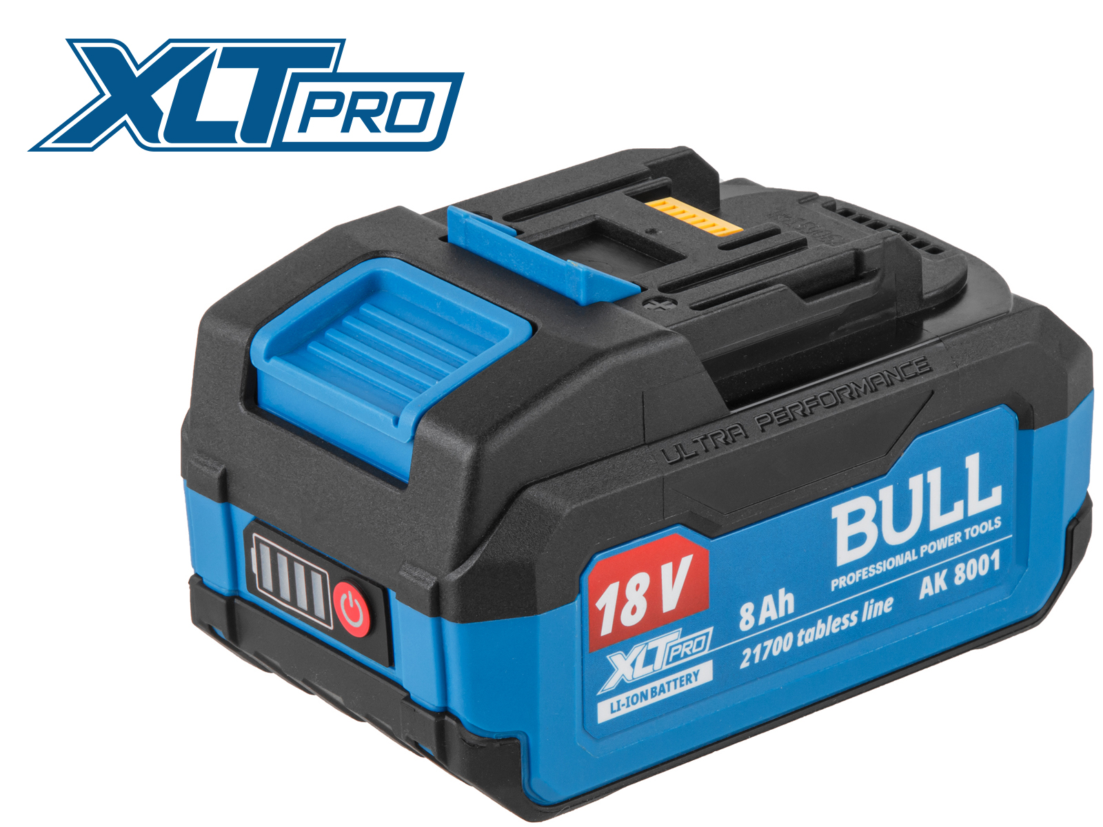 Аккумулятор BULL AK 8001 18.0 В, 21700 TABLESS, 8.0 А/ч, Li-Ion XLTpro