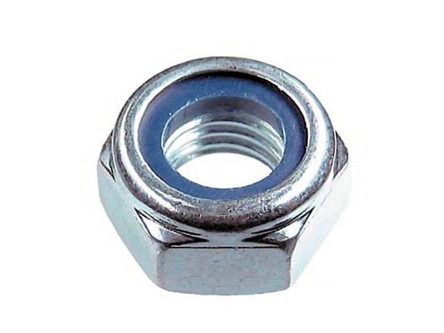 Гайка М10 со стопорным кольцом, цинк, DIN 985 (10 шт в зип-локе) STARFIX