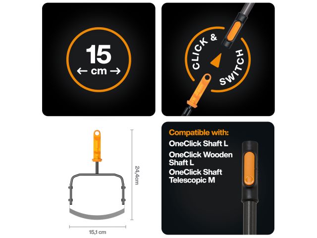 Image 3 Насадка-тяпка для прополки OneClick FISKARS