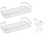 Полки без сверления, набор 2 шт., 29.8x13x4.7 см, белые, STORA, PERFECTO LINEA