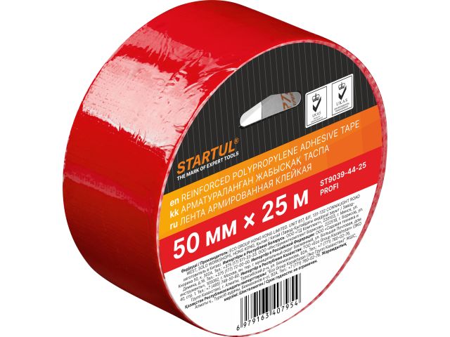 Image 1 Лента армированная клейкая 50ммх25м красная STARTUL PROFI (ST9039-44-25)