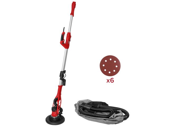 Image 1 Шлифмашина для стен и потолков WORTEX LX DG 2275 в кор. с штангой, 750 Вт, 225 мм, эксц., LED