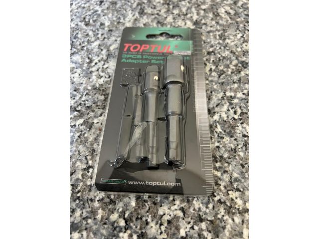 Image 2 Набор переходников 1/4" под шуруповерт 3ед. (1/4", 3/8", 1/2") TOPTUL уцененный (0327068848)