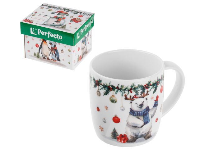 Image 2 Кружка керамическая, в кор., 360 мл, серия WINTER FABLE-1, PERFECTO LINEA