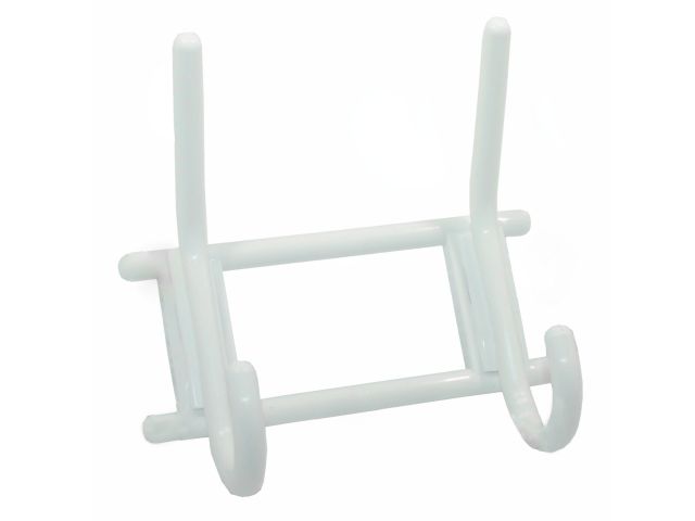 Image 1 Вешалка 2-х крючковая белая, пластмасса STARFIX