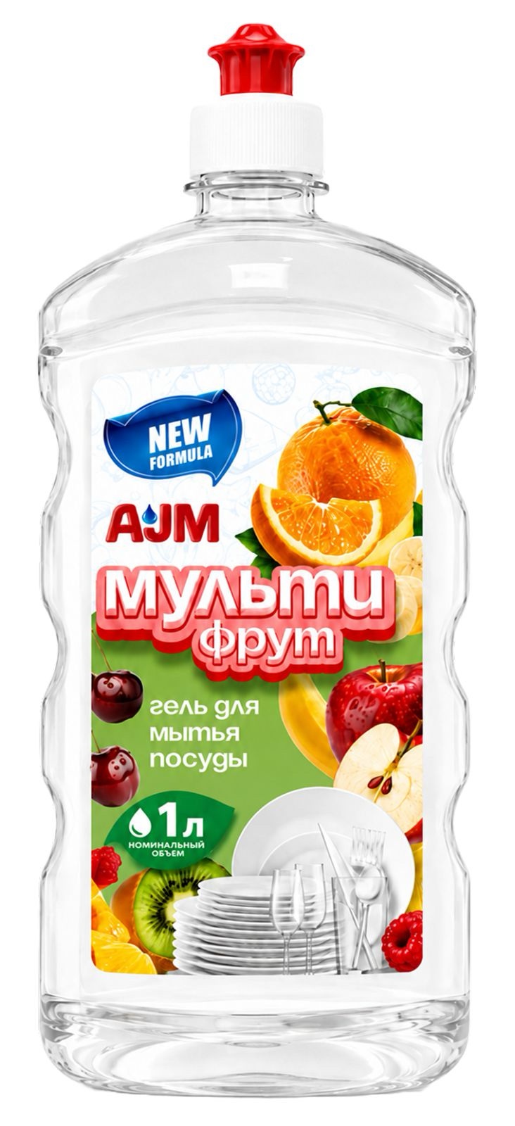 Гель для мытья посуды «Мультифрут» 1 л AJM