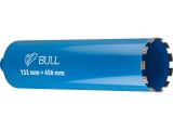 Коронка алмазная d 132мм железобетон BULL, L450мм, 1 1/4", микроудар, сухое сверление
