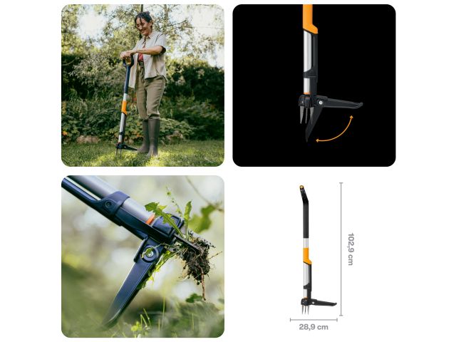 Image 12 Корнеудалитель телескопический X-series FISKARS
