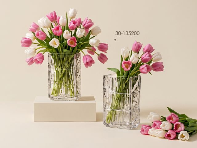 Image 4 Ваза для цветов, стеклянная, 20х13.5 см, серия Springtime, PERFECTO LINEA