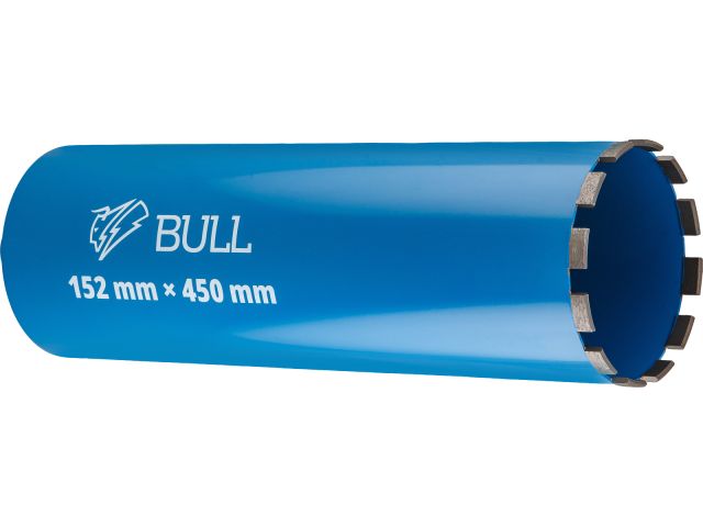Image 1 Коронка алмазная d 152мм железобетон BULL, L450мм, 1 1/4", мокрое сверление