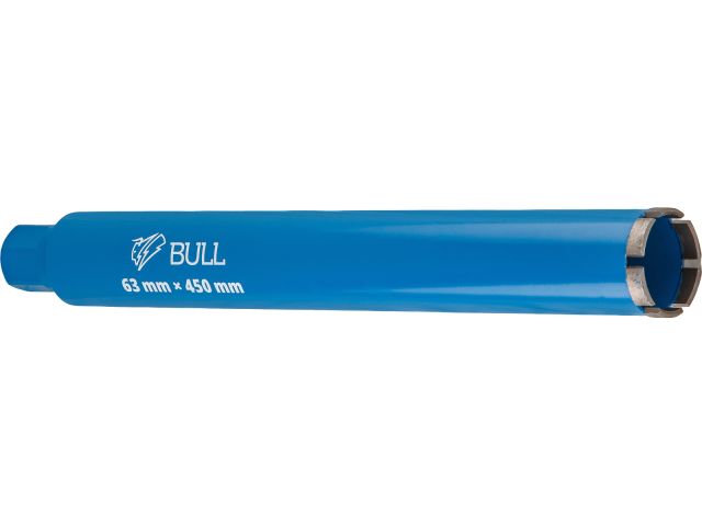 Image 1 Коронка алмазная d 63мм железобетон BULL, L450мм, 1 1/4", мокрое сверление