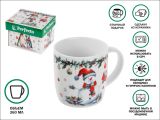 Кружка керамическая, в кор., 360 мл, серия WINTER FABLE-2, PERFECTO LINEA