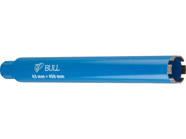 Image 1 Коронка алмазная d 63мм железобетон BULL, L450мм, 1 1/4", микроудар, сухое сверление