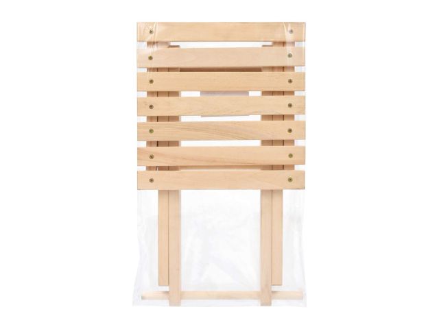 Image 4 Табурет складной, шлифованный, 54х30х30см, липа, "Банные штучки"