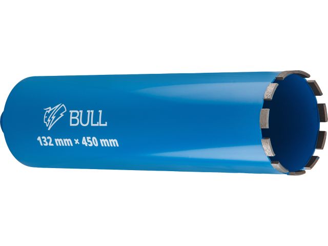 Image 1 Коронка алмазная d 132мм железобетон BULL, L450мм, 1 1/4", мокрое сверление