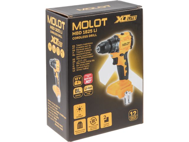 Image 11 Дрель-шуруповерт аккумуляторная MOLOT MBD 1825 Li XLT Lite SOLO