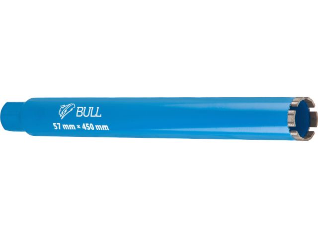 Image 1 Коронка алмазная d 57мм железобетон BULL, L450мм, 1 1/4", микроудар, сухое сверление