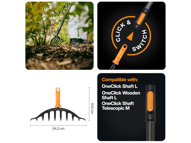 Image 4 Грабли для уборки клумб OneClick FISKARS
