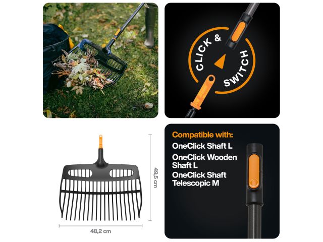Image 3 Грабли-лопата для листьев OneClick FISKARS