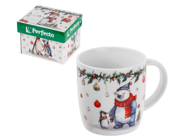 Image 2 Кружка керамическая, в кор., 360 мл, серия WINTER FABLE-4, PERFECTO LINEA