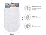 Коврик для ванной, овал 66х35 см, белый, PERFECTO LINEA