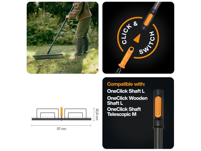 Image 4 Грабли для уборки OneClick FISKARS