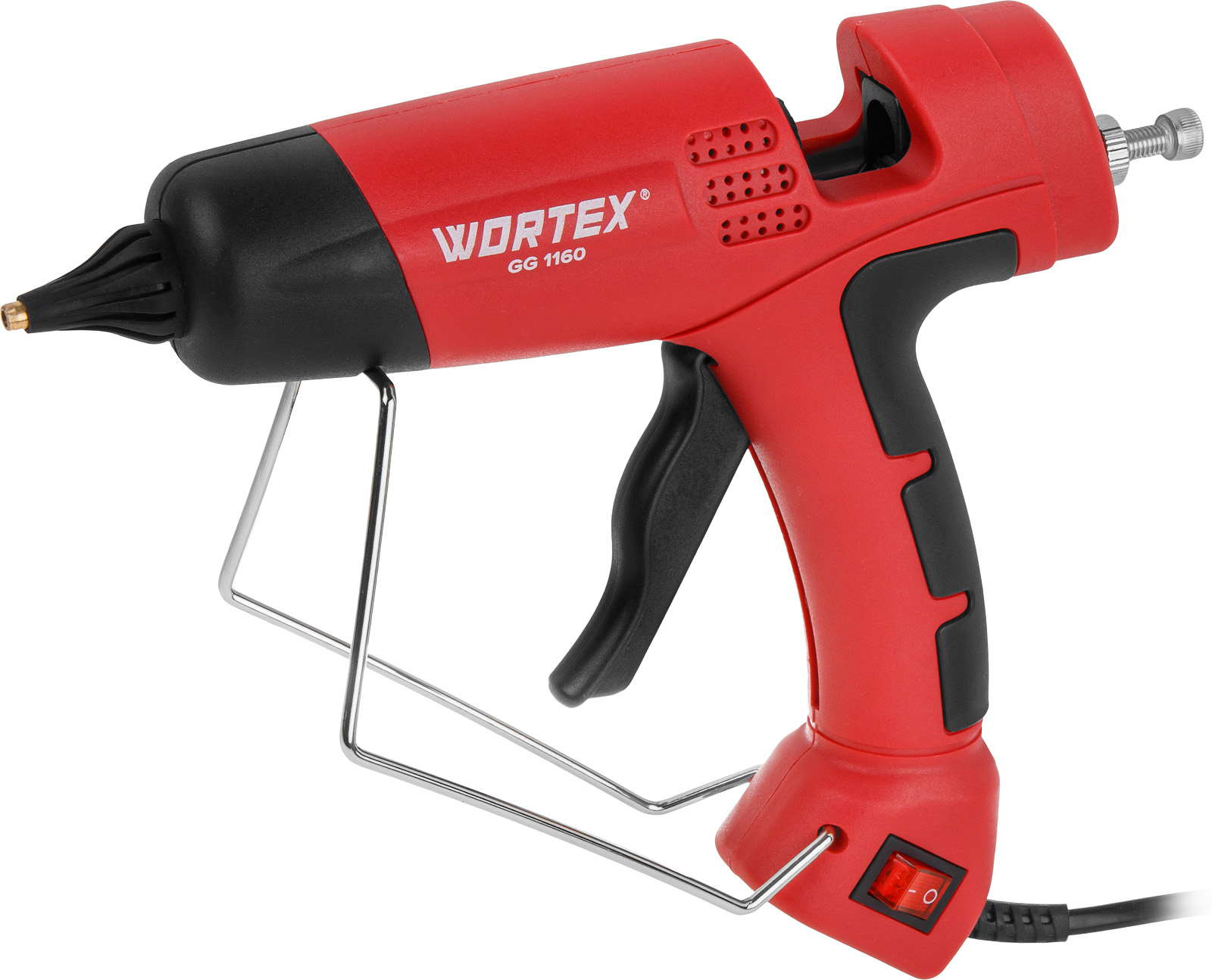 Пистолет клеевой WORTEX LX GG 1160 в блистере 200 Вт, 11,5 мм, 15 г/мин