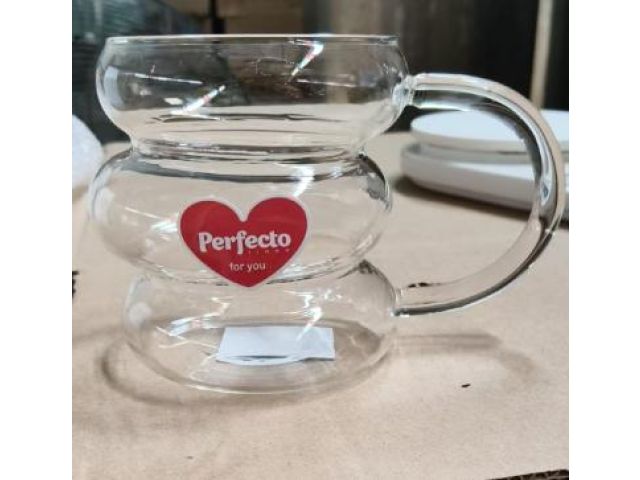 Image 1 Кружка стеклянная, 480 мл., серия BUBBLE, PERFECTO LINEA