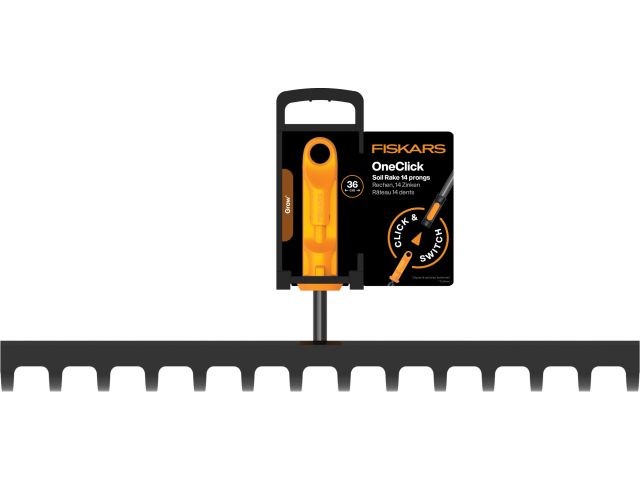 Image 3 Грабли мет. для грунта 14 зубьев OneClick FISKARS
