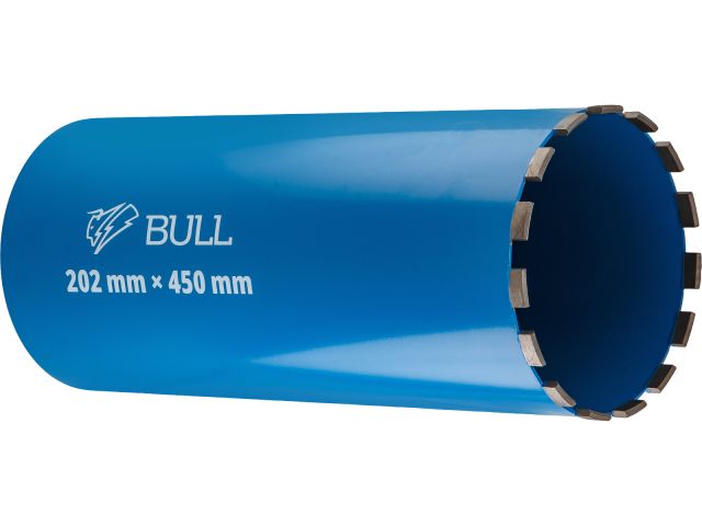 Image 1 Коронка алмазная d 202мм железобетон BULL, L450мм, 1 1/4", мокрое сверление