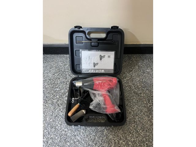 Image 1 Термовоздуходувка WORTEX HG 6020-1 в чем. + набор сопл 2000 Вт, 2 скор., 350-600 °С уцененный (391