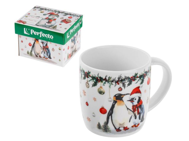 Image 2 Кружка керамическая, в кор., 360 мл, серия WINTER FABLE-3, PERFECTO LINEA