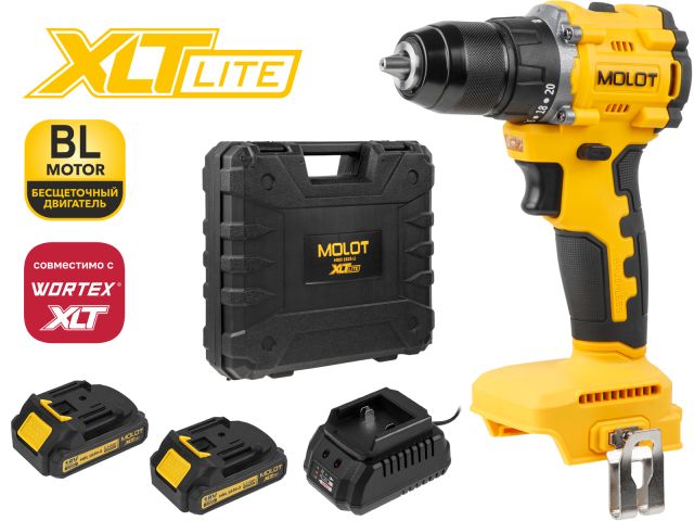 Image 1 Дрель-шуруповерт аккумуляторная MOLOT MBD 1825 Li XLT Lite SET