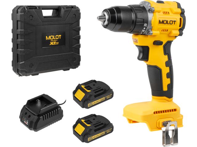 Image 2 Дрель-шуруповерт аккумуляторная MOLOT MBD 1825 Li XLT Lite SET