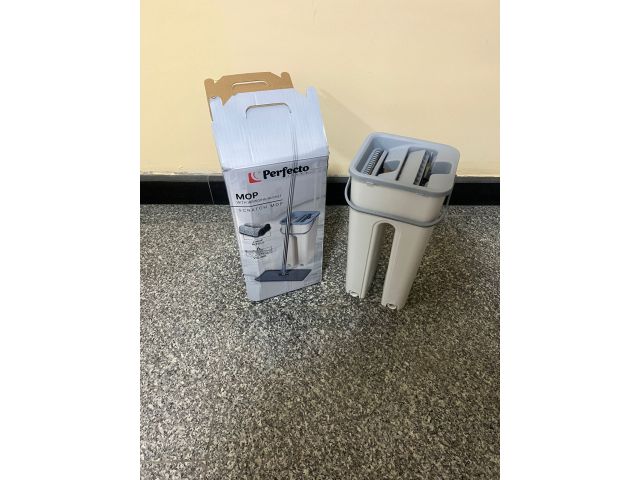 Швабра с отжимным ведром Scratch mop, бежевая, PERFECTO LINEA уцененный (4394747576)