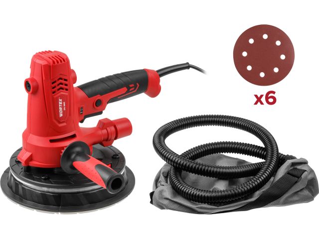 Image 1 Шлифмашина для стен и потолков WORTEX DG 1885 в кор. 800 Вт, 180 мм, LED, 1200-2300 об/мин