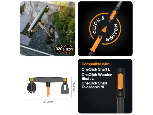 Image 3 Насадка-очиститель для желобов OneClick FISKARS