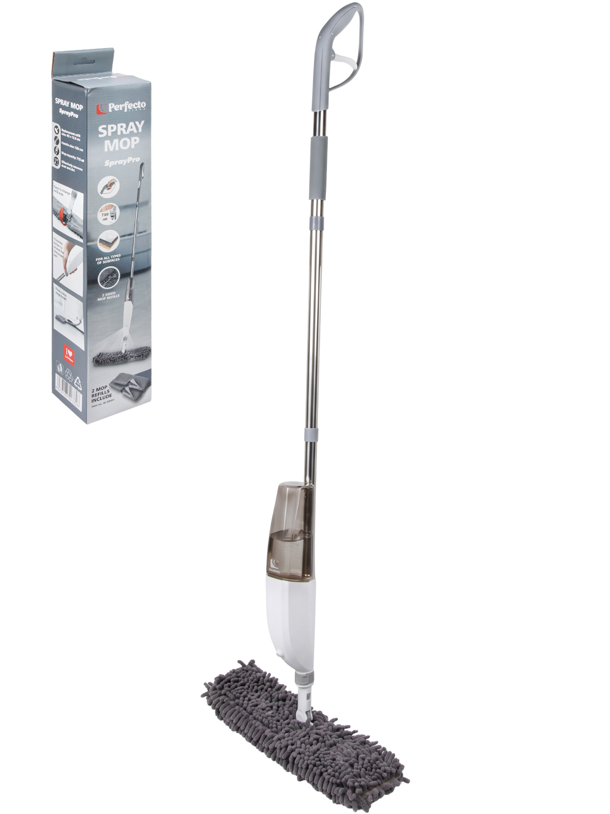 Швабра для пола с распылителем, SprayPro, PERFECTO LINEA