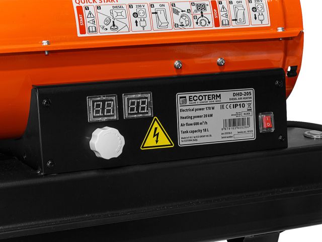 Image 5 Нагреватель воздуха диз. Ecoterm DHD-205 прямой