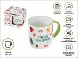 Кружка керамическая, в кор., 360 мл, серия CANDY JOY-2, PERFECTO LINEA