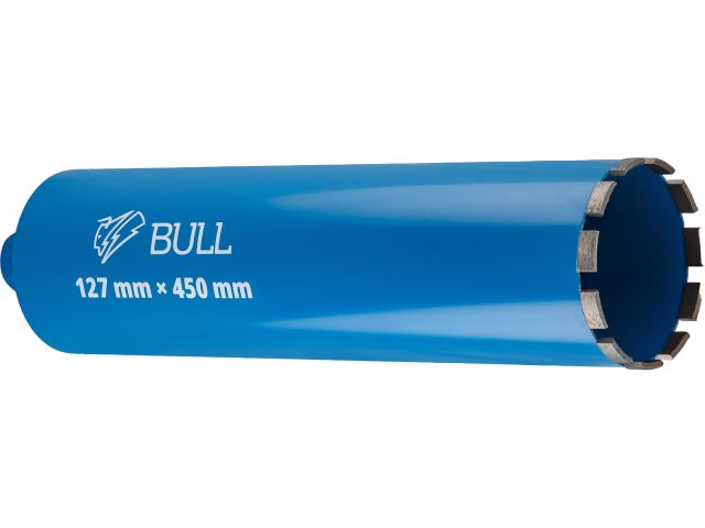 Image 1 Коронка алмазная d 127мм железобетон BULL, L450мм, 1 1/4", мокрое сверление