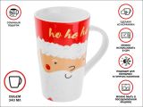 Кружка керамическая, 400 мл., SANTA'S SECRET-1, PERFECTO LINEA