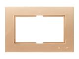Рамка для 2-ой розетки золото, RITA, MUTLUSAN