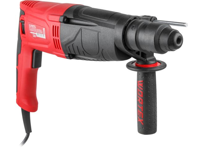 Image 6 Перфоратор WORTEX RH 2629 в чем. + (2 зубила, 3 сверла) 800 Вт, 3.0 Дж, 26 мм, 4 режима, SDS-plus, Б