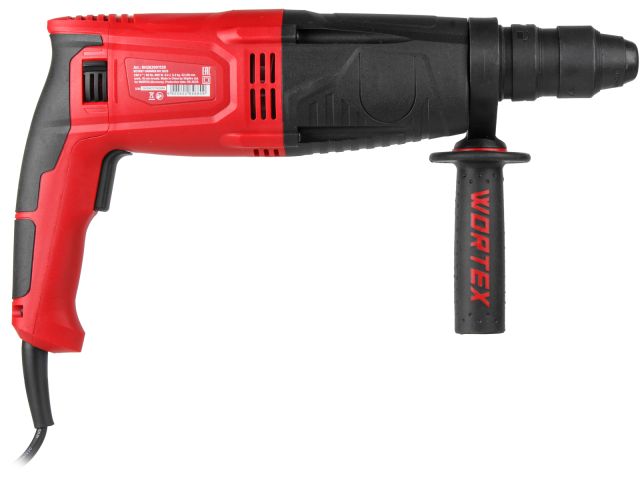 Image 5 Перфоратор WORTEX RH 2629 в чем. + (2 зубила, 3 сверла) 800 Вт, 3.0 Дж, 26 мм, 4 режима, SDS-plus, Б