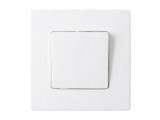 Выключатель 1 клав. промежуточный (скрытый, 10А) белый, Мастер, BYLECTRICA