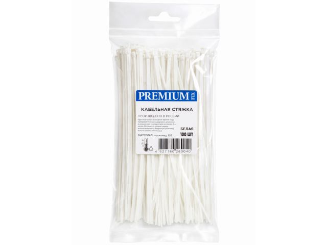 Image 1 Хомут-стяжка 4.8х500 мм белый (100 шт в уп.) РФ