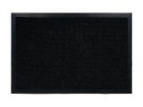 Коврик придверный влаговпитывающий, ребристый, "Trip", 40х60 см, черный, VORTEX