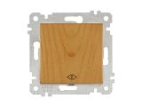 Выключатель промежуточный многопозиционный (скрытый, без рамки, пруж. зажим) дуб, RITA, MUTLUSAN